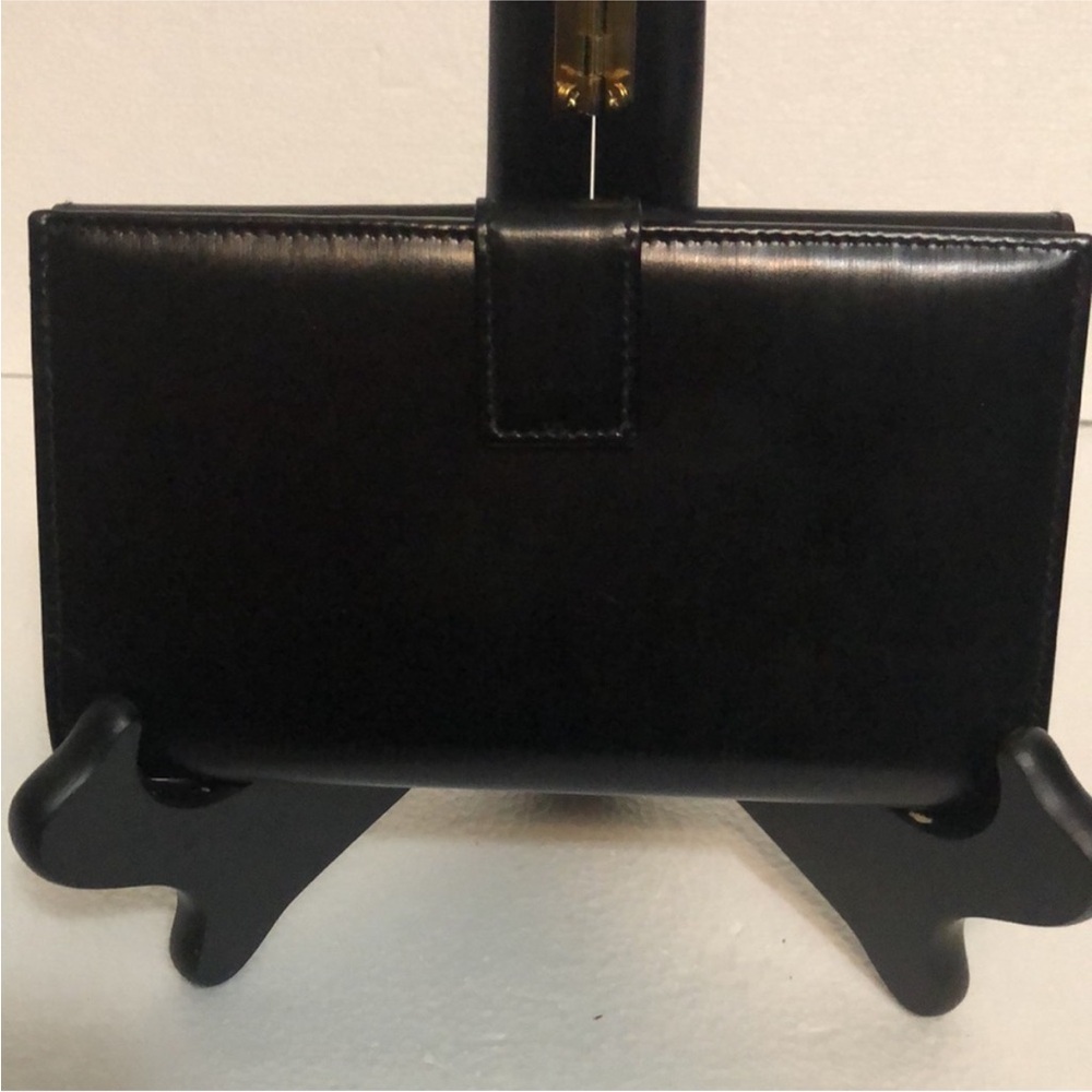 Salvatore Ferragamo Gancini Logo Continental Black Leather Long Wallet - Picture 10 of 13